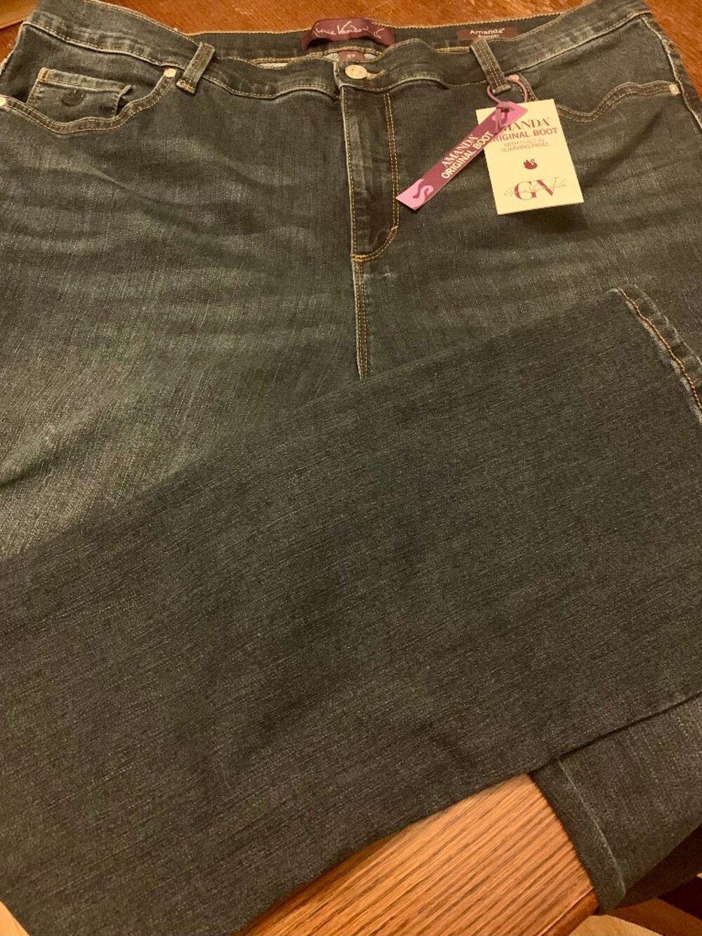 Women's Gloria Vanderbilt Amanda Boot Cut Size 18 Jeans Slimming